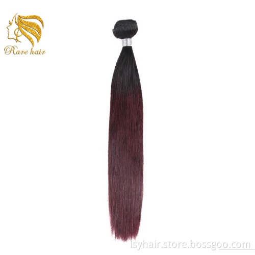 Wholesale Hair Bundles Mocha Brazil Ombre Color 99J Hair Weave Virgin Straight 3 Bundles
